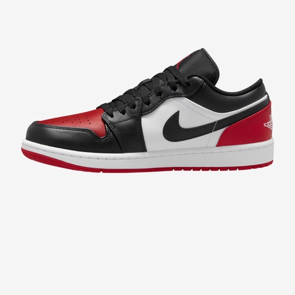 NIB - Men’s Air Jordan 1 Low, White/Black/Varsity Res - Size 13 - Picture 2 of 11